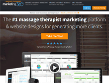 Tablet Screenshot of massagetherapistmarketing360.com